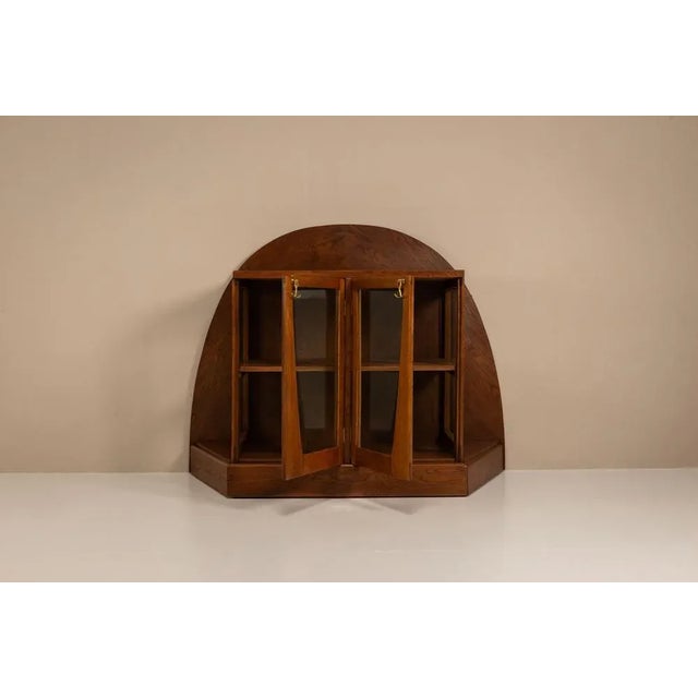 Amsterdam School Oak Tea Cabinet from Paul Bromberg, The Netherlands, 1918 For Sale - Image 5 of 16