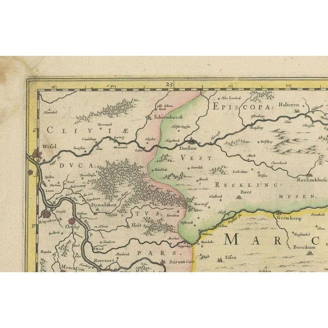 Map of the Marches and Ravensberg Countie, 1660 For Sale - Image 5 of 11