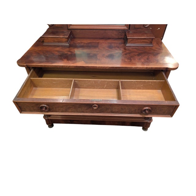 Late 19th Century Victorian Eastlake Dresser With Candle Stands and Diamond Dust Mirror For Sale In Reno/Lake Tahoe - Image 6 of 8
