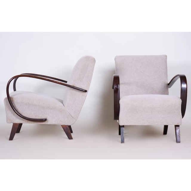 Czech Art Deco Model C Armchairs by J. Halabala for Up Závody, 1930s, Set of 2 For Sale - Image 15 of 15
