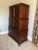 Bernhardt Rare Bernhardt Leather and Mahogany Entertainment Cabinet With Drawers, Attributed For Sale - Image 4 of 4