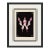 Erté, Letter W Serigraph From Alphabet Suite, Hand Signed, Edition of 350, Framed, 1976 For Sale
