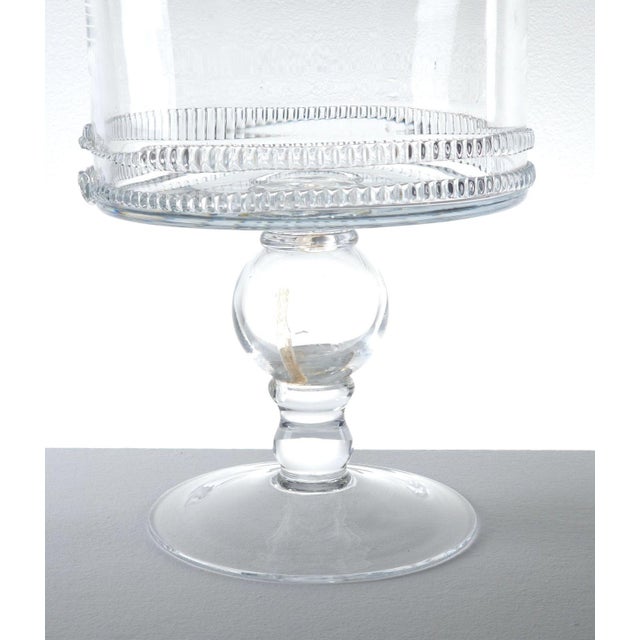Late 19th Century Crystal Vase on Pedestal, Circa 1890 For Sale - Image 5 of 10