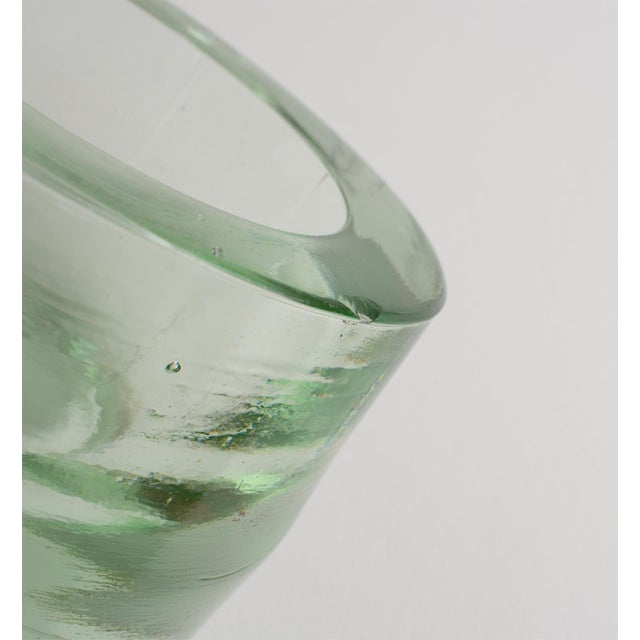 Mid-Century Metal and Glass Ashtray Vide Poche Side Table, circa 1960 For Sale - Image 9 of 17