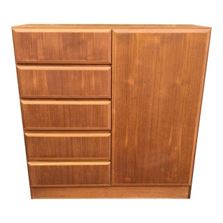 Late 20th Century Danish Teak Chifferobe For Sale