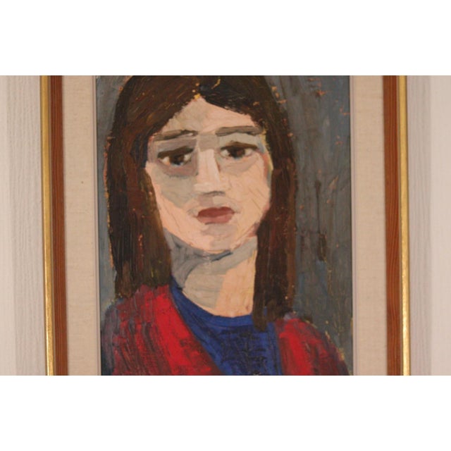 Björn Gidstam, Gaze Beyond the Canvas, 1960, Oil on Canvas, Framed For Sale - Image 4 of 12