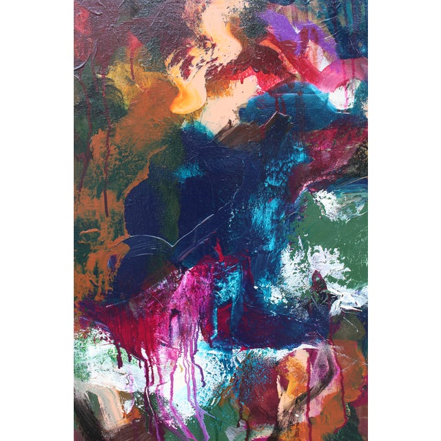 "One Hundred Ways" Large Original Abstract Painting by Lisa Finlayson For Sale - Image 4 of 12