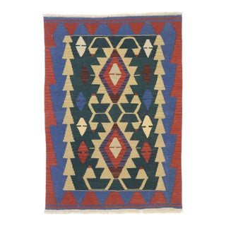 Vintage Persian Shiraz Kilim Rug - 02'11 X 04'01. For Sale