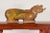 Figurative 1900s Thai Reclining Guardian Lion Carved Prayer Box with Polychrome Décor For Sale - Image 3 of 13