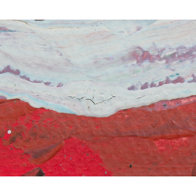 Signed 1980s Abstract Acrylic Landscape by Harry Hilson For Sale In Indianapolis - Image 6 of 9
