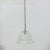 Mid-Century Bell-Shaped Ice Glass and Chrome Pendant Light, 1970s For Sale - Image 9 of 18