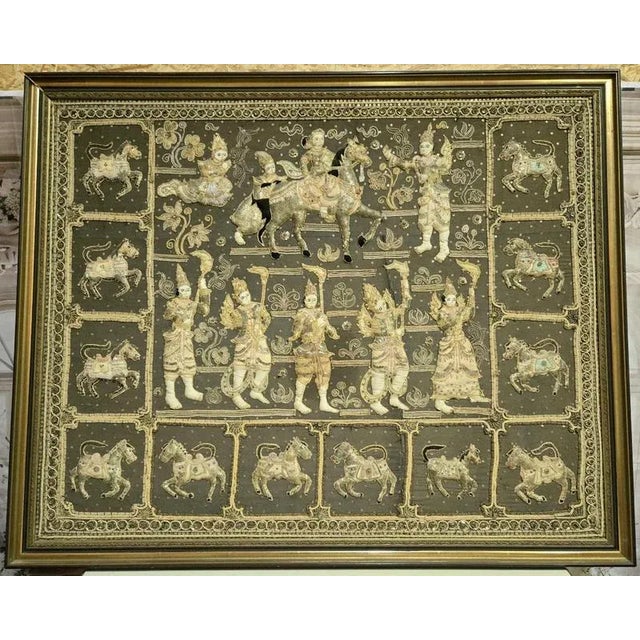 Large Gold Thread Embroidery For Sale - Image 10 of 10