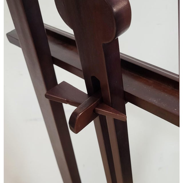 Vintage American 20th C Carved Mahogany Baroque Revival Easel Floor Display Stand For Sale - Image 12 of 15