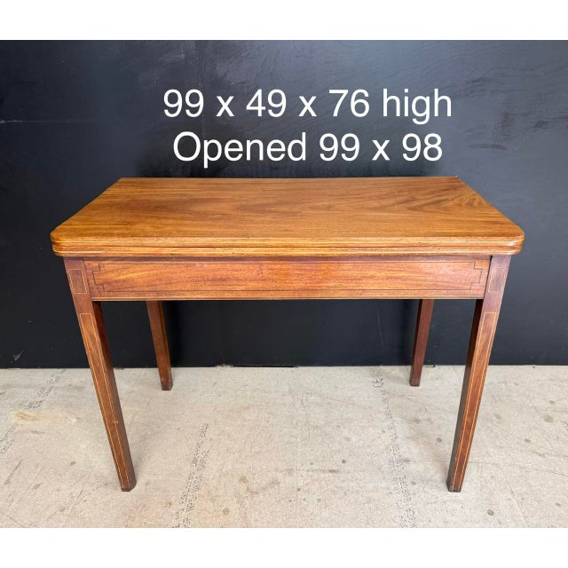 Antique Georgian Mahogany Tea Table, 1800 For Sale - Image 3 of 12