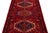 1940s 3 X 11 Handmade Vintage Persian Wool Runner in Red With TRibal Design For Sale - Image 5 of 8