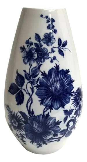 Large Blue and White Kobalt Porcelain Vase by Schumann Arzberg