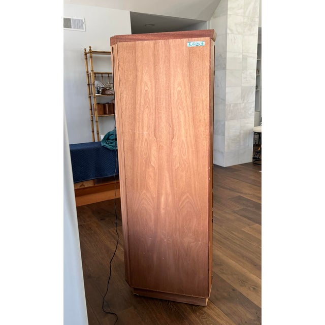 Wood Vintage Danish Mid-Century Modern Teak Corner China Cabinet / Curio Cabinet by Skovby For Sale - Image 7 of 12