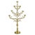 Gold Large Religious Brass 7-Branch Candelabra For Sale - Image 8 of 8