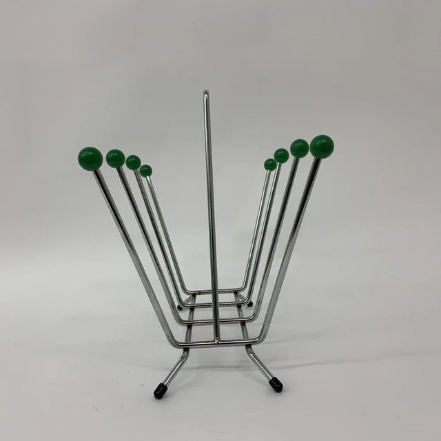 Space Age Sputnik Atomic Magazine Holder, 1970s For Sale - Image 3 of 6