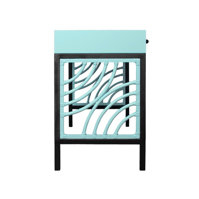 Not Yet Made - Made To Order Swirl Writing Desk - Turquoise For Sale - Image 5 of 9