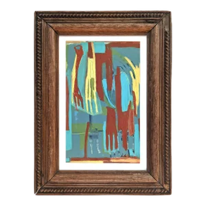Acrylic and Pastel Abstract Figurative Painting by Anne Abueva