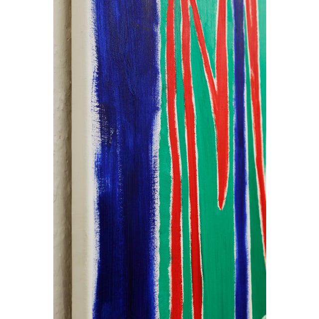 2020s "The Rain Wakes Me Up Every Hour" Large Semi-Abstract Forest Painting by Simon Findlay For Sale - Image 5 of 18