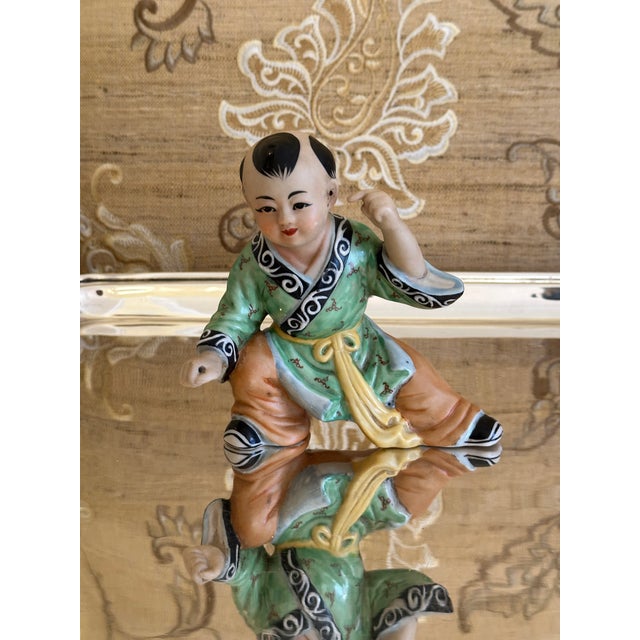 Chinese Wildwood Accents Hand Painted Chinese Figurines For Sale - Image 3 of 12
