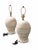 1980s Late 20th Century Postmodern Pastel Striped Ceramic Table Lamps – A Pair For Sale - Image 5 of 8