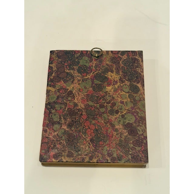 Wood Antique Copper Plaque of Roman Boy in Giltwood Frame For Sale - Image 7 of 7