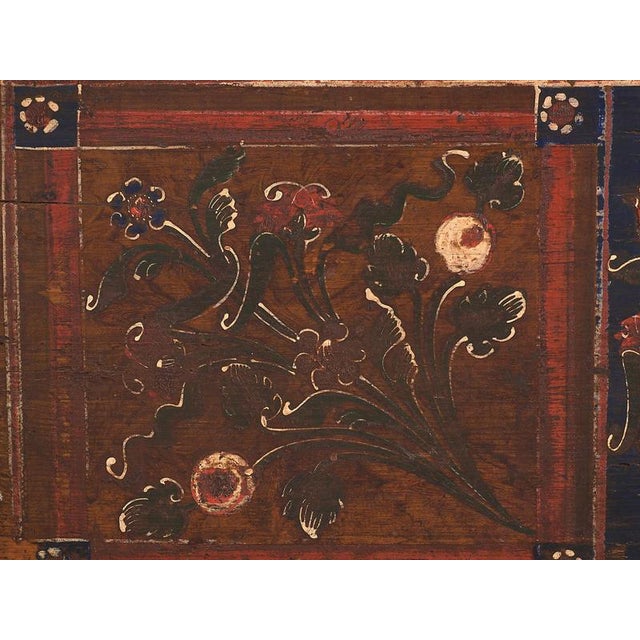 Painted Chest with Floral Details, 1870s For Sale - Image 16 of 18