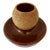 Antique English Match Striker / Match Holder – Brown Glazed Stoneware – Early 20th Century For Sale