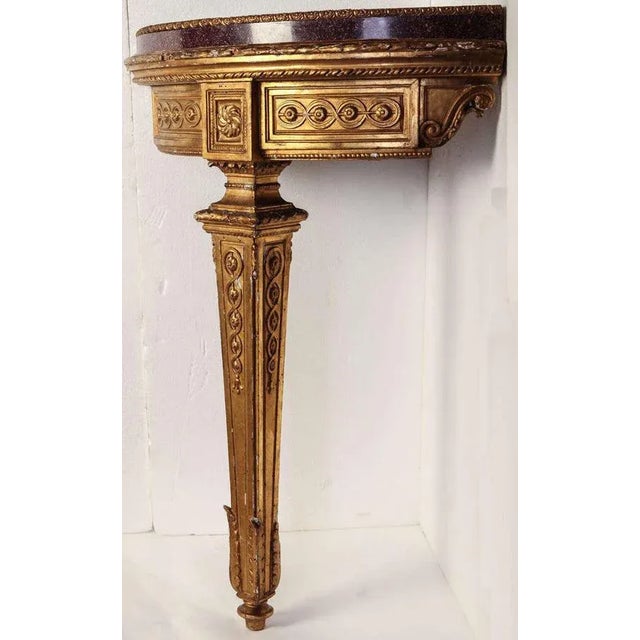 18th Century North Italian Encoignures with Porphyry Marble Top, Set of 2 For Sale - Image 4 of 8