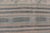 Vintage Turkish Flat-Weave Kilim With Embroideries in Blue, Brown, and Cream For Sale - Image 11 of 16