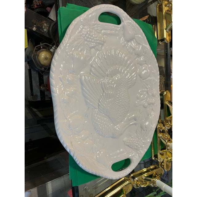 1970s Large Turkey Platter Ceramic Serving Dish For Sale - Image 11 of 11