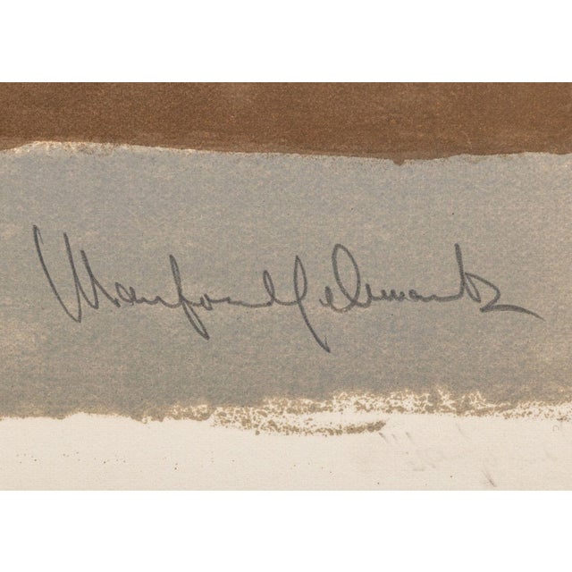 Manfred Schwartz "Somber Planet" Lithograph For Sale - Image 4 of 6