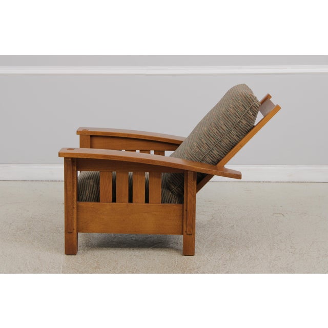 2000 - 2009 Stickley Bow Arm Mission Oak Morris Chair For Sale - Image 5 of 18