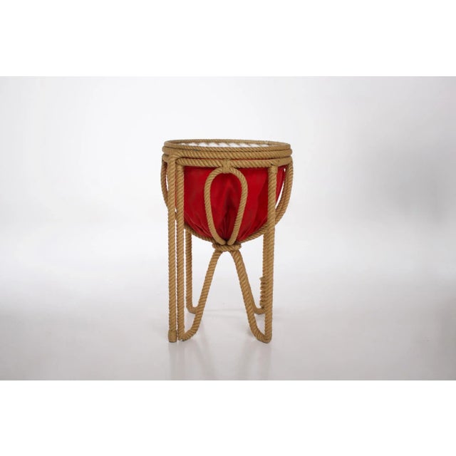 Glass Audoux-Minet Rope Box, 1950s For Sale - Image 7 of 7