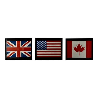 International Flags Set Wall Decor For Sale
