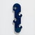 1970s Vertical Wall Coat Hanger in Blue Molded Plastic by Visiva Milano, Italy, 1970s For Sale - Image 5 of 16