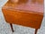 Brown American Antique Drop Leaf Side Table With Two Drawers For Sale - Image 8 of 11