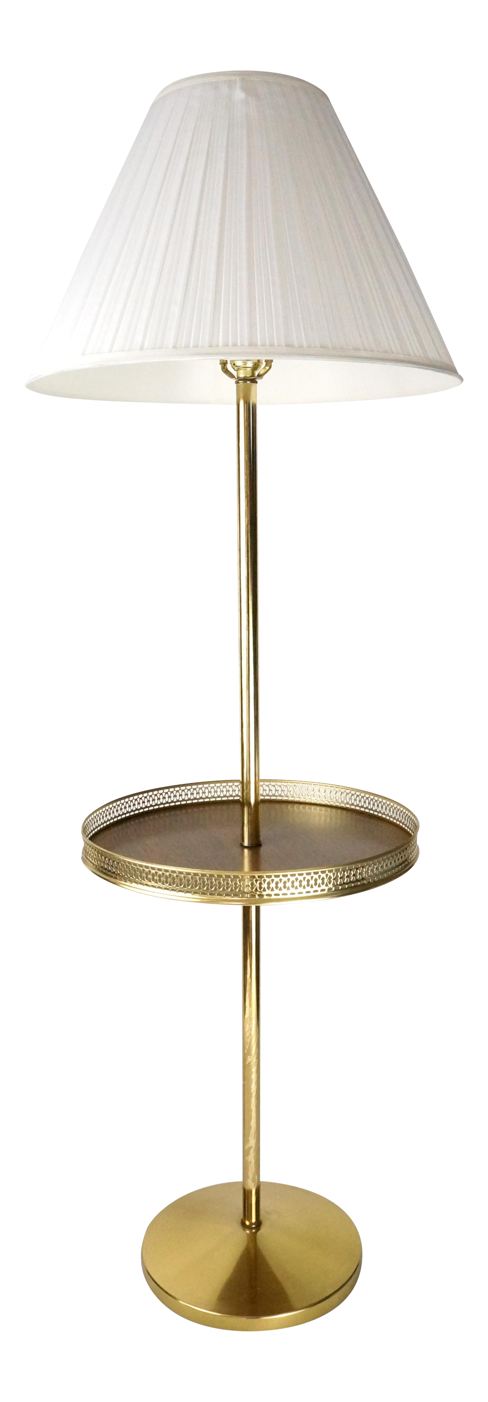 mid century modern brass floor lamp