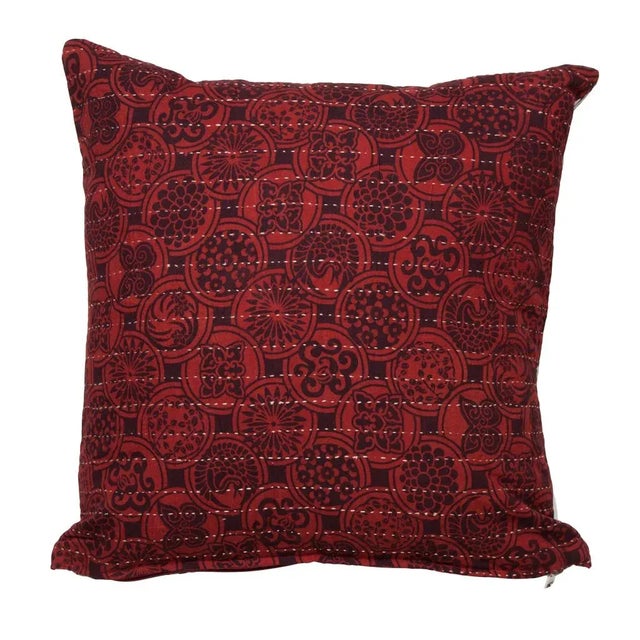 The striking Mariposa hand stitched pillow cover bestows instant ambiance upon a room, making even a simple bed or couch...