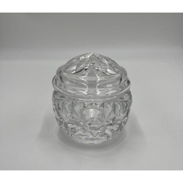 A lovely Waterford crystal covered dish. Traditional Waterford makers mark on the bottom. The owner has cherished this for...