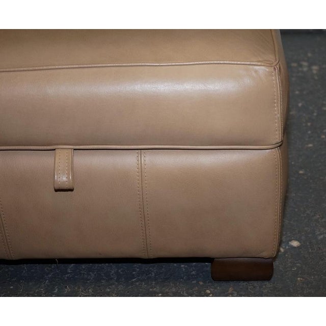 Ottoman in Brown Leather from Multiyork For Sale - Image 6 of 18