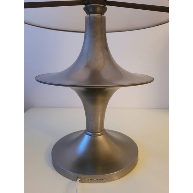 Silver Vintage Table Lamp, Italy, 1970s For Sale - Image 8 of 14