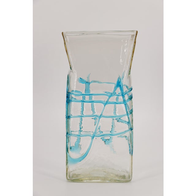 Large Glass Vase, Fulvio Bianconi, Murano, Italian For Sale - Image 4 of 10