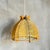 Large Portuguese Rustic Wood and Rattan Hanging Lamp, 1960s For Sale - Image 15 of 15