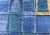 Textile Piled Modern Scandinavian/Swedish Geometric Design Rug in Blues and Gold Color For Sale - Image 7 of 11