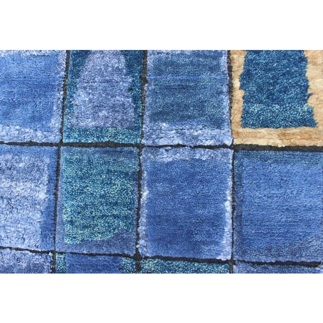 Textile Scandinavian Piled Rug by Keivan Woven Arts, Geometric Design 5'1 X 7'6 For Sale - Image 7 of 11