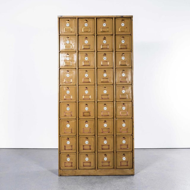French Industrial Metal Cabinet, 1920s For Sale - Image 11 of 11